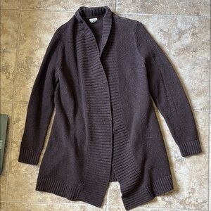 L.L. Bean Women's Dark Brown Cardigan Sweater